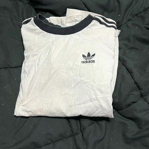 white adidas shirt
